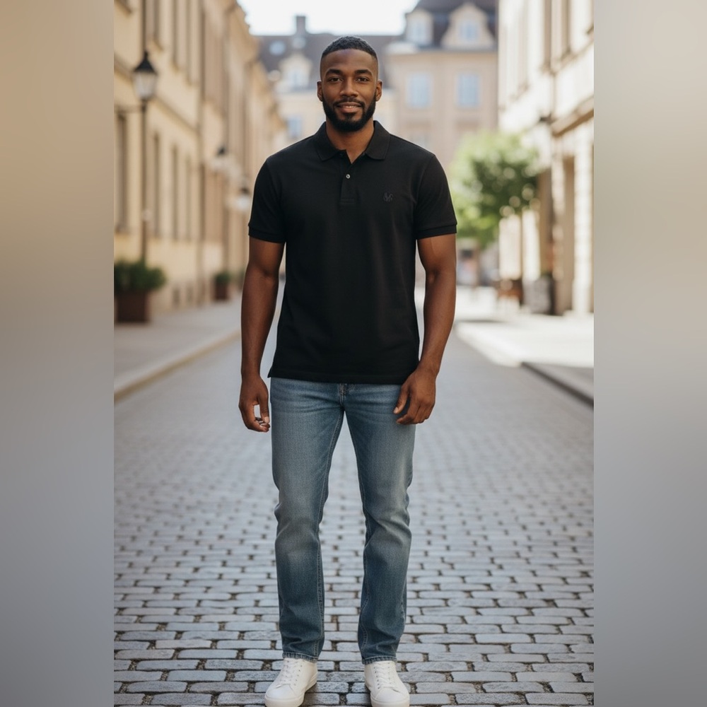 Michael Kors L Black  Polo Shirt